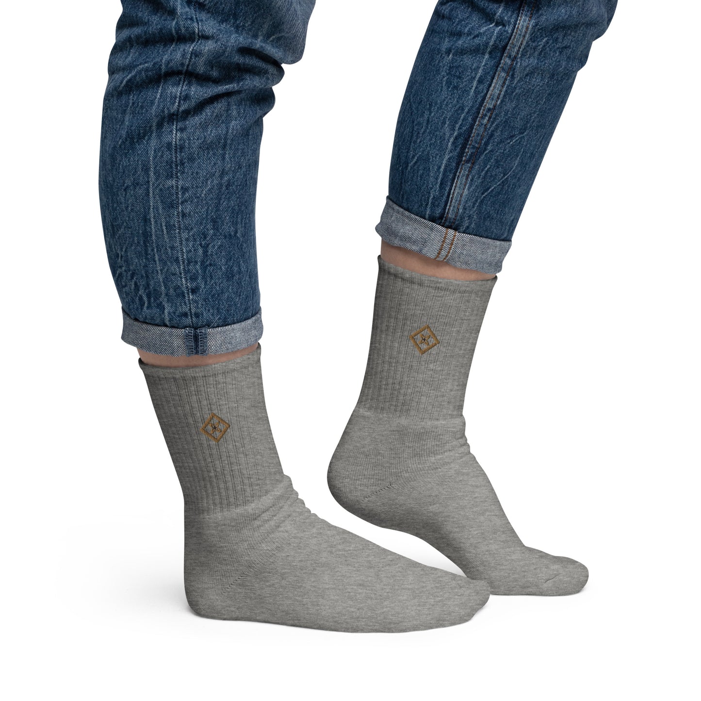 Premium Cotton Embroidered Socks