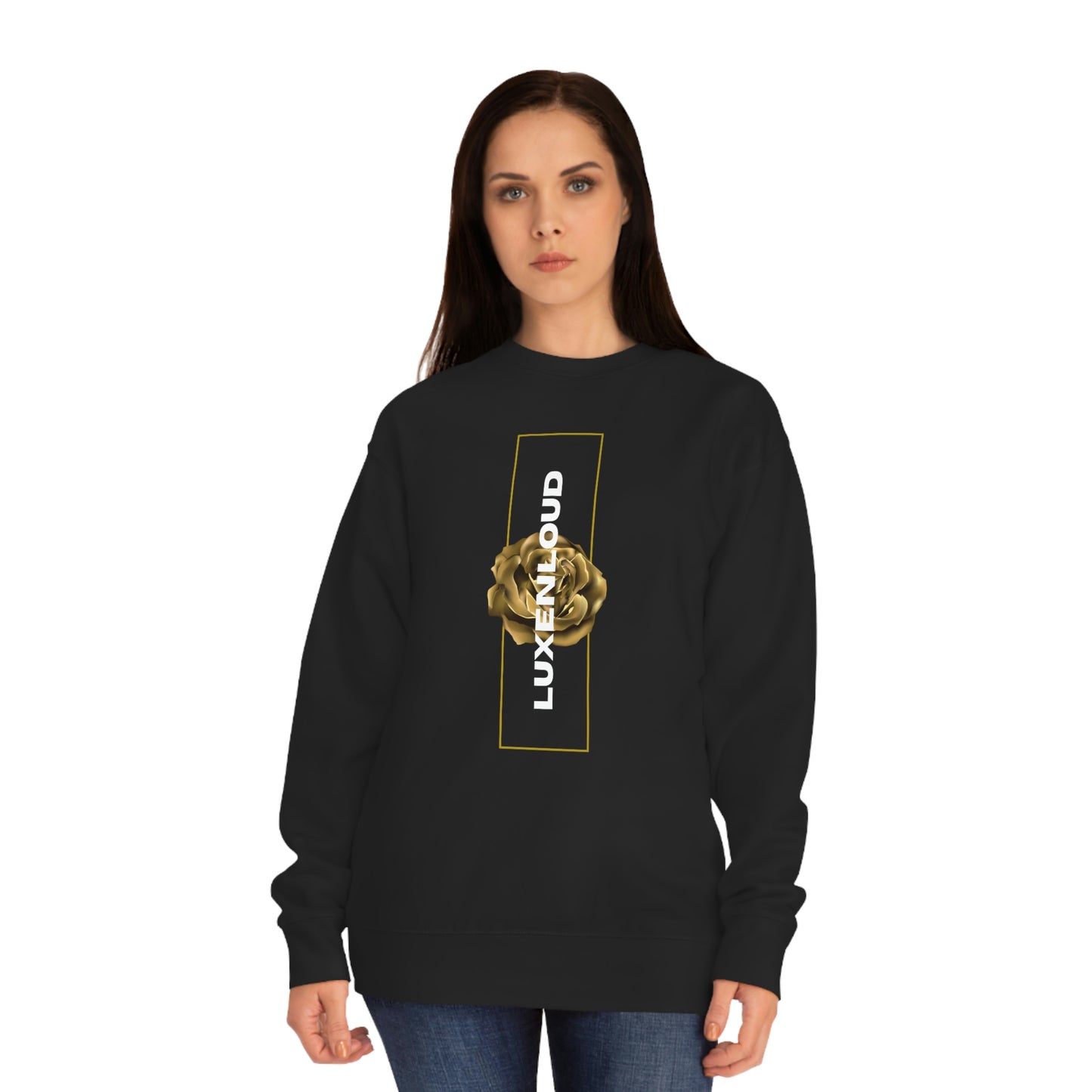 Gold Petals Premium Cotton Sweatshirt